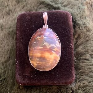 Rare Vintage 50s Shell inset in Sterling